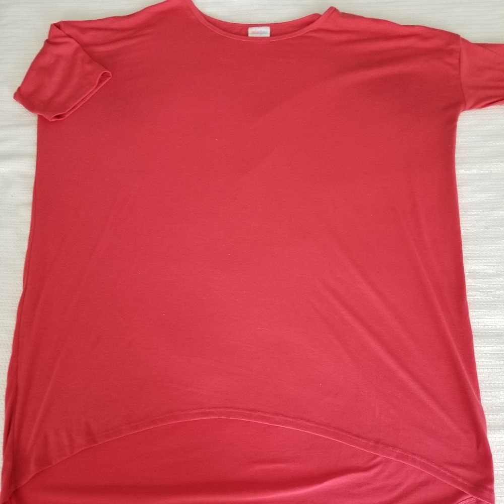 Lularoe Irma Solid Coral Tunic XL